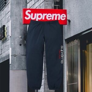 Supreme Classic Logo Sweatpants Navy M